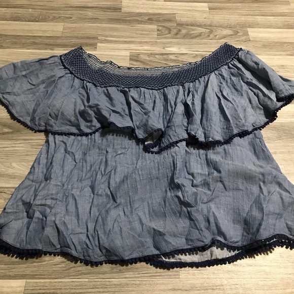 Lane Bryant Chambray Blue Blouse Top;18/20 women’s - Picture 9 of 9